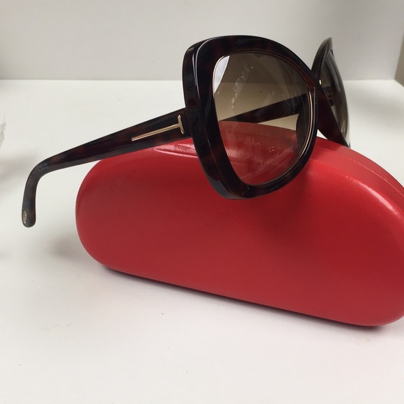 Tom Ford Cat Eye Tortoise Gold Sunglasses main image 5